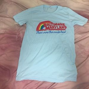Baltimore Maryland blue satire t-shirt